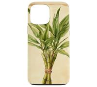 Lucky Bamboo Vintage Scientific Illustration Plant Case for iPhone 13 Pro Max