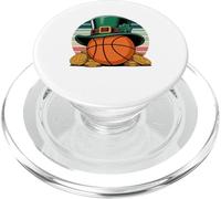 Lucky Basketball St. Patrick's Day Leprechaun Gold PopSockets PopGrip for MagSafe