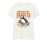 Lucky Bird Watching Atlantic Puffin Premium T-Shirt