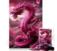 Lucky Blossom Dragon Art 1000 Piece Puzzle For Teenagers Logic Exercise Precise Joint Family Fun Xmas Gift (38x26cm)