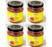 LUCKY BOY Chilli Garlic Sauce 215g | Spicy, Savoury & Bold Flavour | Perfect for Dips, Stir-Fries & Marinades (215gr, 4, count)