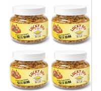 Lucky Boy Crispy Fried Onions Made from Real Onions | Crunchy Topping for Salads, Soups, Curries & Noodles | 130g, 150g, 500g & 1kg (4x130gr)
