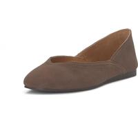 Lucky Brand Alba Ballet Flat, Cappucino, 3 UK