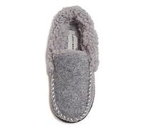 Lucky Brand Boys Faux Wool A-line Memory Foam Slippers, gray, 13 US Little Kid