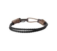 Lucky Brand Carabiner Cord Stainless Steel Bracelet for Men, Braided Bracelet, Mens Jewelry