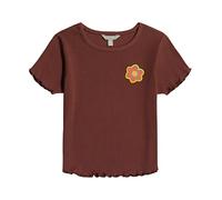 Lucky Brand Girls' Short Sleeve Boxy Fit Graphic T-Shirt, Smiley Stone, 12-14