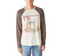 Lucky Brand Men's Jimi Hendrix Graphic Baseball Tee, Pearled Ivory, Large