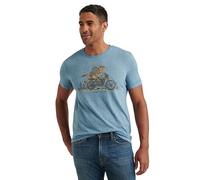 Lucky Brand Men's Short Sleeve Crew Neck Coyote Rider Tee Shirt T, Allure, Medium