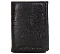 Lucky Brand Men's Smooth Leather Trifold Wallet-with RFID Blocking Lining, 6 Card Slots, Black, One Size, Black, One Size