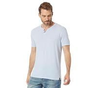 Lucky Brand Men's Venice Burnout Notch Neck Tee Shirt T, Blue Fog, XL