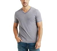 Lucky Brand Men's Venice Burnout V-Neck Tee Shirt T, Frost Grey, XXL