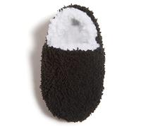 Lucky Brand Toddler Boys Non-Slip Sherpa Slippers A Line Slippers Kids Rubber Sole Indoor Bedroom Slippers Size 5-11, black, 5-6 US Toddler