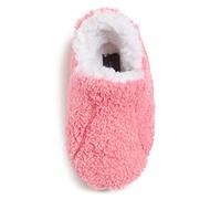 Lucky Brand Toddler Girls Sherpa Slippers Non-Slip A-Line Slippers Little Kids Comfortable Indoor Slippers Sizes 5-11, pink, 9-10 Toddler