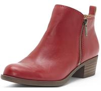 Lucky Brand Women's Basel Ankle Bootie, Garnet, 4.5 UK