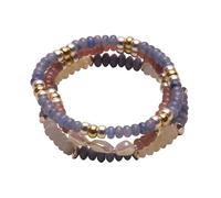 Lucky Brand Women's Beaded Bracelet Set, Two Tone, Unsized