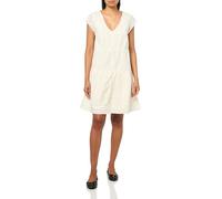 Lucky Brand Women's Button Front Lace Mini Dress, Whisper White, XS