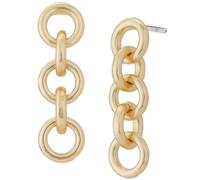 Lucky Brand Women's Chain Linear Earring, Gold, One Size