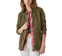 Lucky Brand Women's Long Sleeve Button Up Two Pocket Utility Jacket, Olive Night, Large