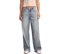 Lucky Brand Women's Low Rise Baggy Wide Leg Jeans, Peel Paradise Wash, 28W x 30L