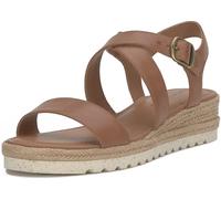 Lucky Brand Women's Trianna Wedge Sandal, Smooth Brown, 4 UK