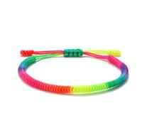 LUCKY BUDDHIST Handmade Bracelet + Buddhist Gift! Tibetan Good Luck String Armband. for Women, Men, Teens. Adjustable Size! Friendship Present. Handcrafted Rope Woven Chakra Wristband