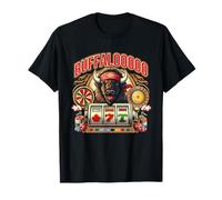 Lucky Buffalo Casino Buffalooooo Slot Machine Gambling Game T-Shirt