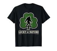 Lucky by Nature Woodland Luck Symbol Design T-Shirt