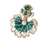 Lucky Carp Brooch Crafted From Alloy Glittering Crystals Secure Backing Multipurpose Fashion Jewelry Gift Rhinestones Fish Brooch