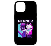 Lucky Cat Arcade Winner Retro Gaming Art Case for iPhone 14