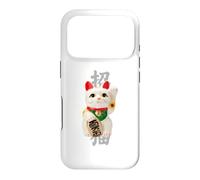 Lucky Cat Art - Japanese Maneki Neko with “Good Fortune” Case for iPhone 17 Pro