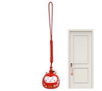 Lucky Cat KeyChain Bell - Decorative Fortune Charm Pendant, Symbolic Feline Accessory | Traditional Bags, Cultural Ornament Backpackband, Prosperity