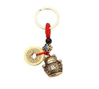 Lucky Cat Keychain with Feng Shui Coins for Wealth Prosperity and Protection