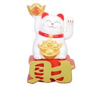 Lucky Cat, Lucky Cat Car Ornament, Japanese Lucky Cat, Cute Lucky Cat Feng Shui Crafts,Lucky Cat Ornament Waving Arm Attract Wealth Lucky Fortune Cat for Desktop Car Office Shop(#2)