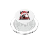 Lucky Cat Maneki Neko Japanese Sumi-e Ink Art Red Sun PopSockets PopGrip for MagSafe