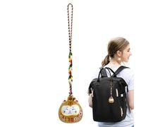 lucky cat phone charm bell - decorative pendant | backpack guard symbol of good luck and wealth for window keychain bell,decorative