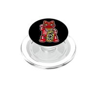 Lucky Cat Sugar Skull Dia De Los Muertos Day of the Dead PopSockets PopGrip for MagSafe