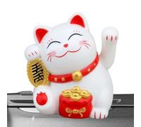Lucky Cat Waving | Solar Powered Cute Waving Cat | Solar Powered Cute Waving Cat, Vivid And Lovely Chinese Cat, Chinese Lucky Cat Decoration, Fengshui Lucky Cat