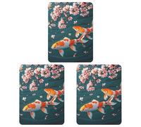 Lucky Charm Car Air Freshener, 3 Pcs Square Hanging Air Freshener Cards, Long Lasting Fragrance Scented Cards for Car, Home, Office Gray-style