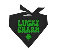 Lucky Charm St. Patrick's Day Dog Bandana (Black, OS 1206)