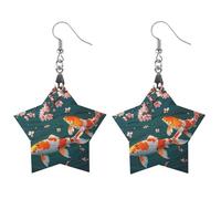 Lucky Charm Wooden Earrings for Women, Vintage Elegant Wood Jewelry, Lightweight Earrings for Wedding, Party, Everyday Jewelry Gift, Apricot shaped, Wood, wood