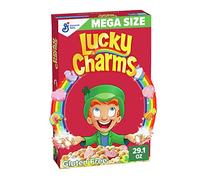 Lucky Charms Gluten Free Cereal with Marshmallows, Kids Breakfast Cereal, Made with Whole Grain, Mega Size, 29.1 oz