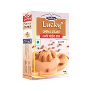 Lucky China Grass (Badam Flavour) | Quick & Easy |Rich & Creamy | Delicious Vegetarian Dessert |sweet pudding| Perfect for Parties & Family Desserts|100g.x3 [Pack of 3] | 300g