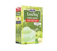 Lucky China Grass (Guava Flavour) | Quick & Easy |Rich & Creamy | Delicious Vegetarian Dessert |sweet pudding| Perfect for Parties & Family Desserts|100g.x3 [Pack of 3] | 300g