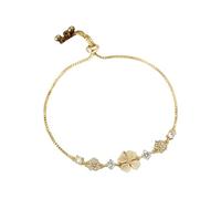 Lucky Clover Bracelet | Clover Bangle Bracelet - Lucky Charm Bangle Comfort Fit Wrist Jewelry for Everyday Wear Special Occasion Evening Party