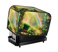 Lucky Clover Forest And Gold Coin Trail Toaster Cover 2 Slice Kitchen Small Appliance Covers With Pockets Dust And Fingerprint Protectio