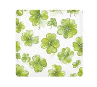Lucky Clover Pattern Camera Wrap Cloth, Squares Magic Self-Adhesive Cloth for Lens Camera Anti-Scratch Lens Protector Makeup Wrap Cloth Bag 13.8" x 13.8"