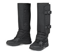 LUCKY CLOVER Snake Gaiters, Waterproof Snake Guards Bite Protection for Lower Legs, Snake Proof Gaiters Fit for Men & Women, Adjustable Size Snake Chaps for Hunting Hiking and Farm Working (Black)
