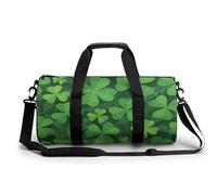 Lucky Clover Sport Duffel Bag Gym Bag Weekend Overnight Bag for Travel Camping Hiking Beach 45x23x23cm