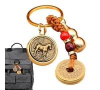 Lucky Coin For Good Luck - Chinese Five Emperors Coin - Coin Pendant, Car Key Chain Pendants, Multi-Functional For Women Men