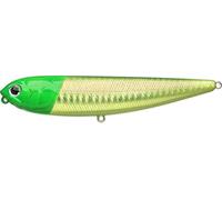 LUCKY CRAFT SW Sammy 115, Topwater Fishing Lures, Saltwater Bass Lures, 4" Length Floating Lure, Champion Walk-The-Dog Bait, Lake Bass Fishing Gear and Accessories (706 Laser Green Head Chart)